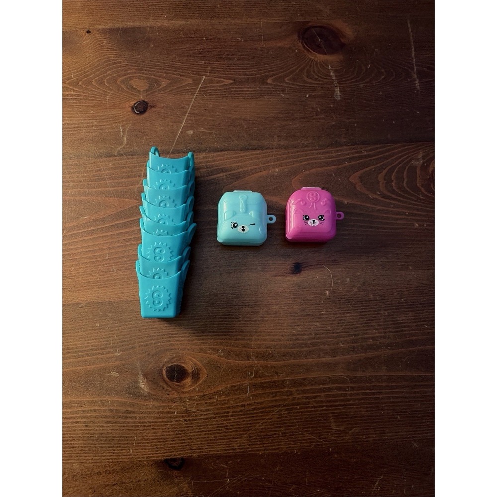 Shopkins Lot Of 2 Backpacks &‎ 8 Baskets Pre-owned